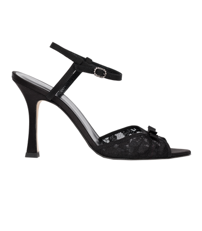 ARIANNA HIGH HEEL -- BLACK LACE