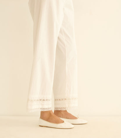 FIFI BALLET FLAT -- WHITE NAPPA